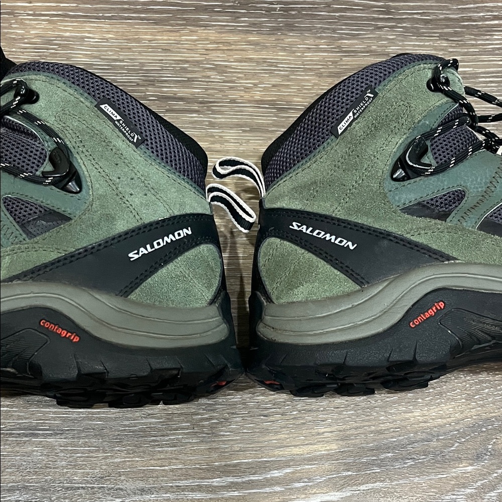 Salomon Men's Black and Green Athletic Shoes - Picture 15 of 16